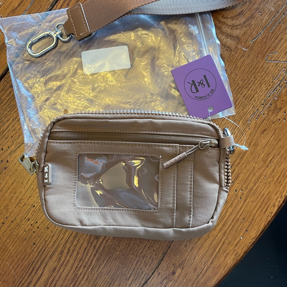 Iris and Rainbow carry all wallet in camel